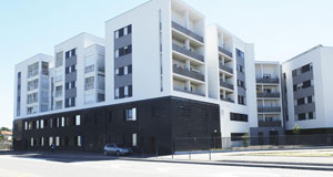 Menuiserie extérieure et intérieure immeuble de logements sociaux pour l'OPAC à Vénissieux